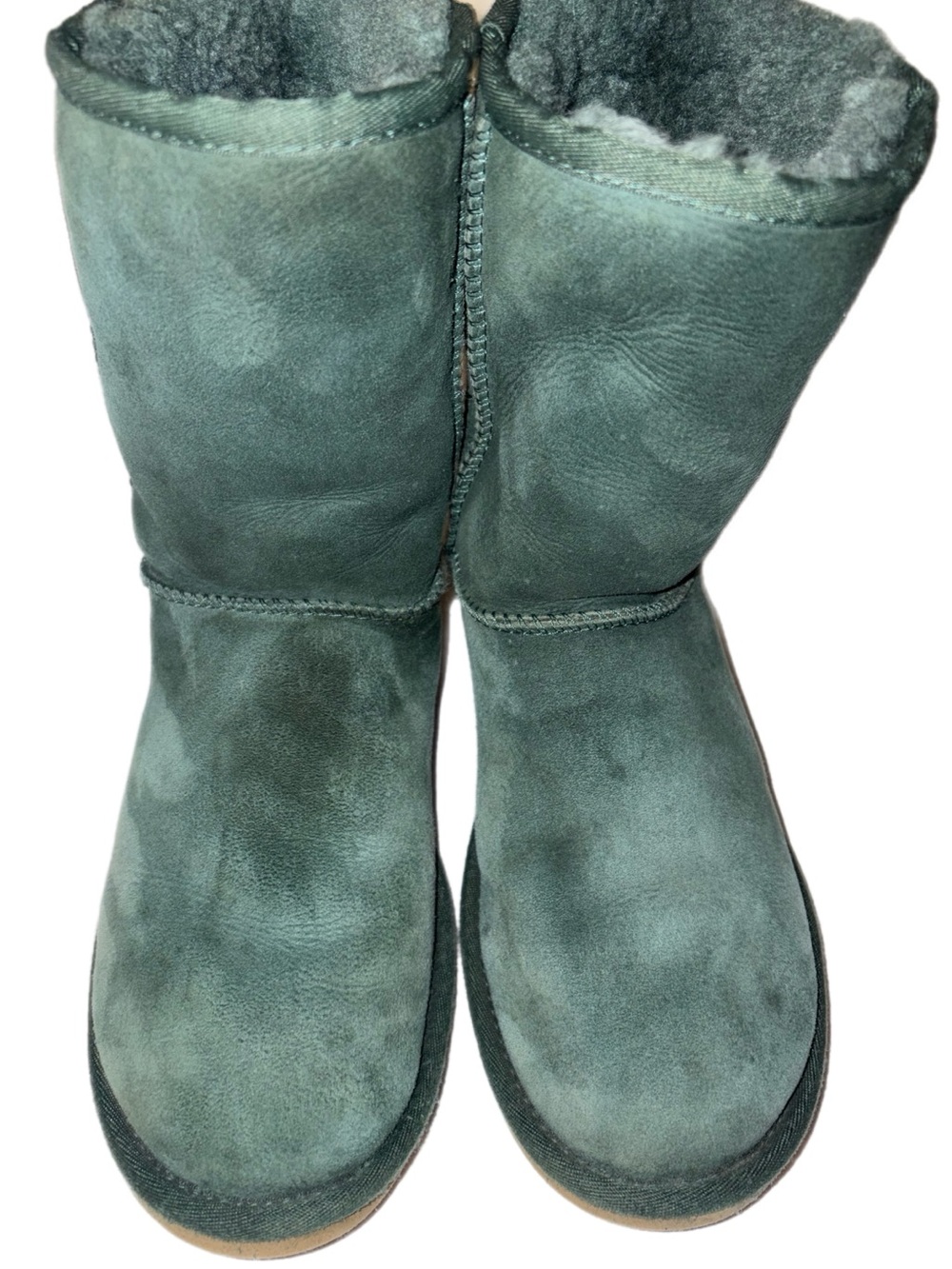 UGG Women's Kelly Green Suede Shearling Mid-Calf Boots